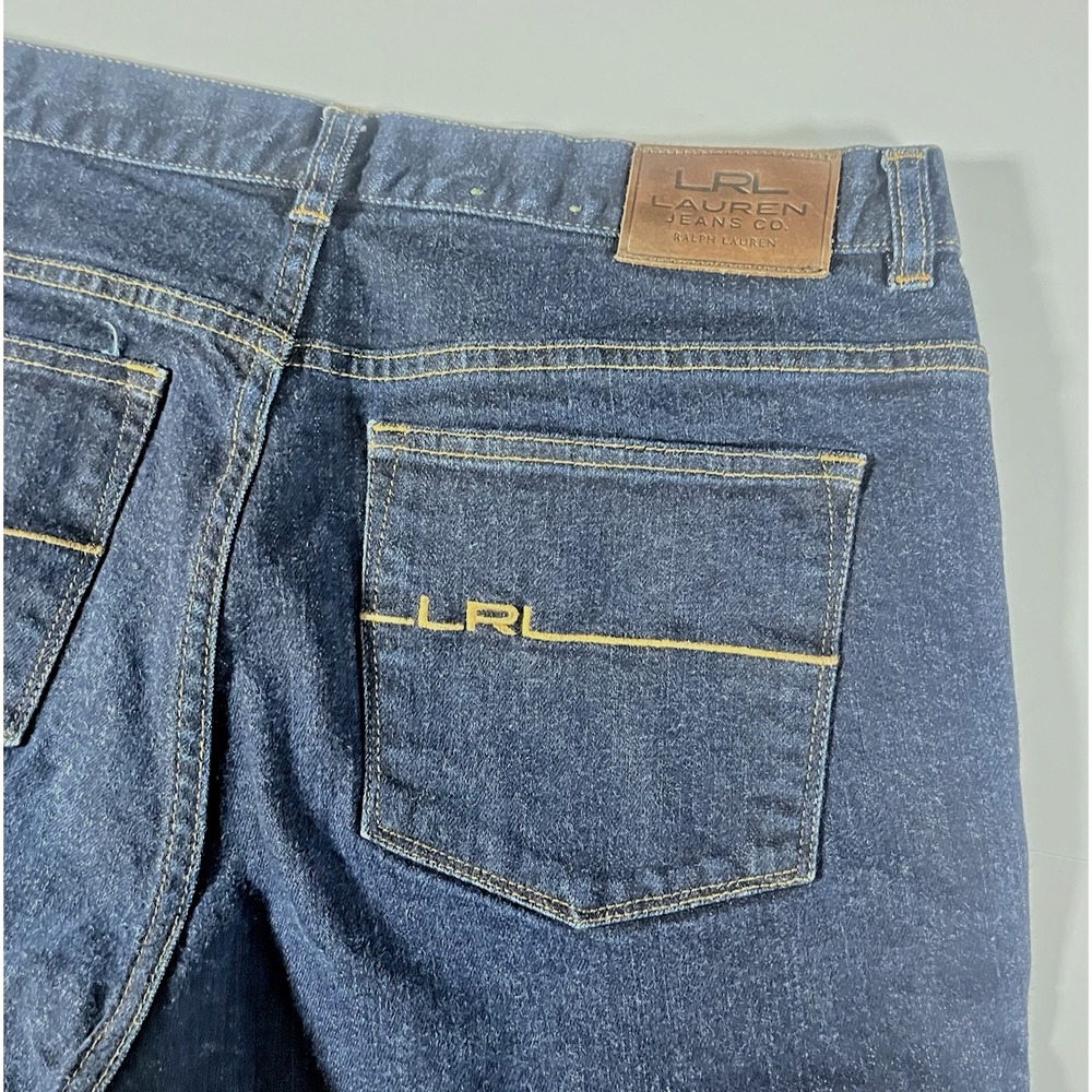 LRL Lauren Ralph Lauren Jeans Womens 12P Size 12 Petite Classic Straight Denim